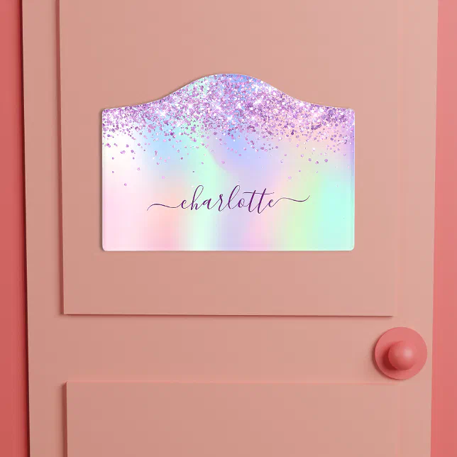 Personalized Hippie Girl Door Sign - She Is Me I Am She - AJXGZC