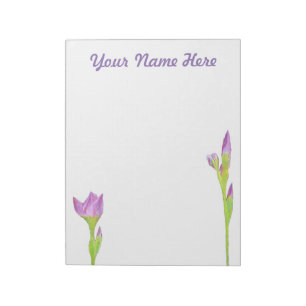 Purple Pink Iris Notepad