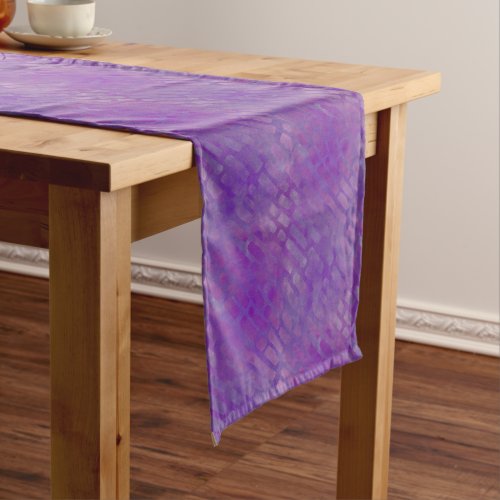 Purple pink lilac batik style stripe pattern  long table runner