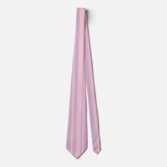 Purple & Pink Line Pattern Neck Tie (Front)