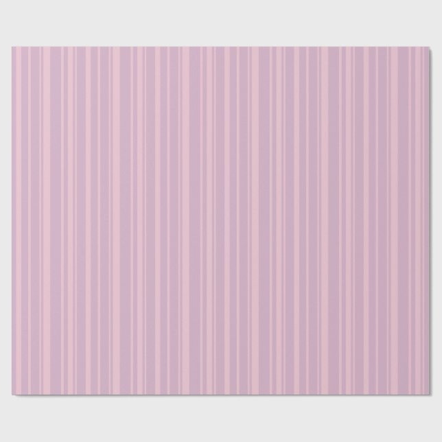 Purple & Pink Line Pattern Wrapping Paper (Flat)