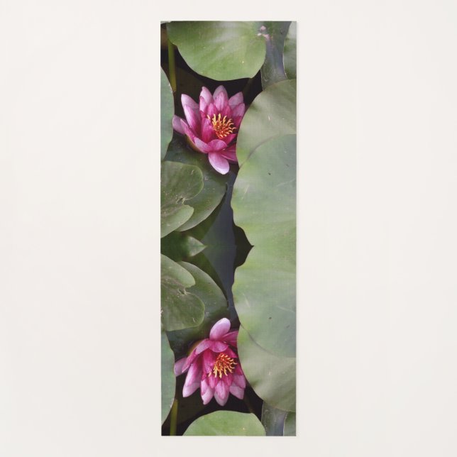 Purple, Pink Lotus Flower Yoga Mat (Front)