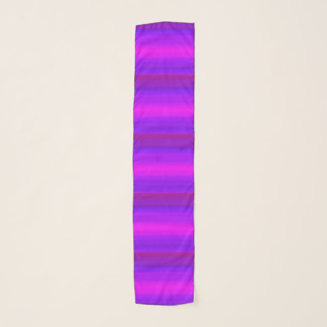 Purple Pink Magenta Abstract Pattern Chiffon Scarf