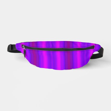 Purple Pink Magenta Stripes Pattern Fanny Pack