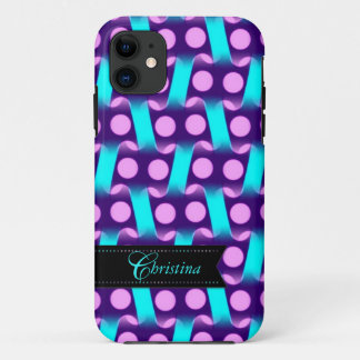 Purple Pink Modern pattern iPhone 5 Case-mate 11 Case
