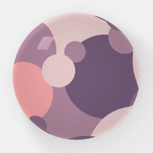 Purple-pink molecules Paperweight