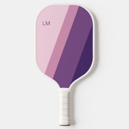 Purple Pink Monogram Pickleball Paddle