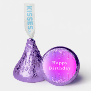 Purple Pink Neon Glitter Your Birthday Gift Hershey®'s Kisses®