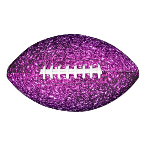 Purple pink ombre faux glitter sparkles bling football