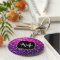 Purple Pink Ombre faux glitter sparkles Monogram