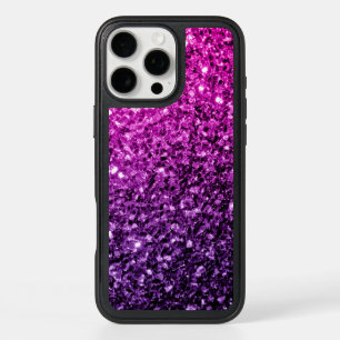 Purple Pink Ombre glitter sparkles iPhone 16 Pro Max Case