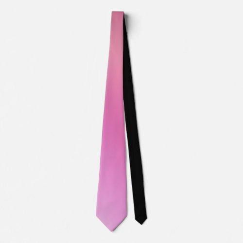 Purple Pink Ombre Gradient Blur Abstract Design Neck Tie