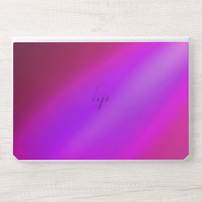 Purple Pink ombre moonlight Double Stripe  HP Laptop Skin (Front)