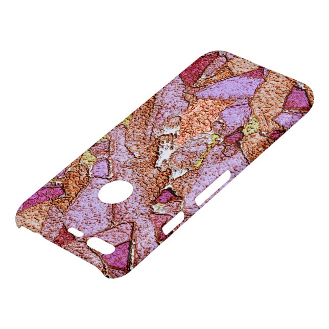 Purple pink painted volcanic stones design uncommon google pixel case (Top)