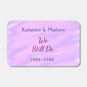 Purple pink pastel Vow renewal anniversary waterco Matchboxes