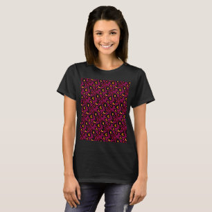 Purple pink peach black colors girls T-Shirt