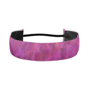 Purple Pink Red Abstract Seamless Pattern Athletic Headband
