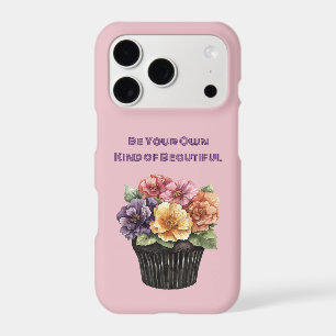 Purple Pink Red Yellow Orange Floral Cupcake iPhone 17 Pro Case