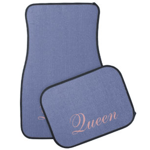 Purple Pink solid color Queen plain classic Car Floor Mat