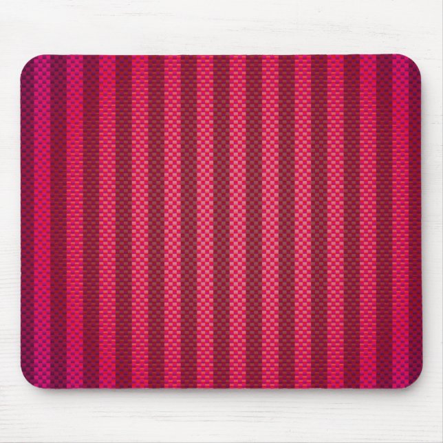 Purple pink striped carbon fiber patterned mouse pad (Front)