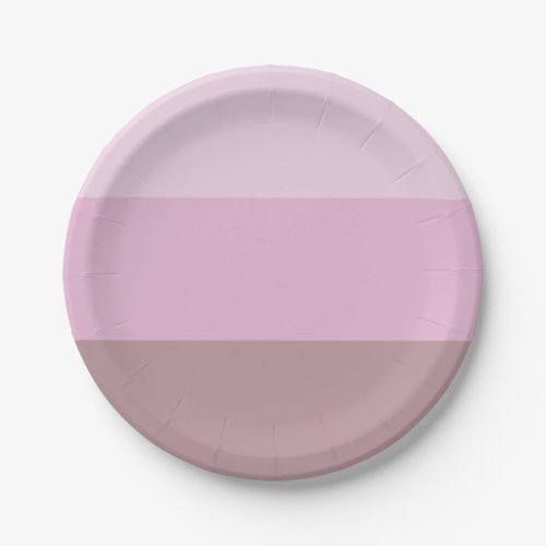 Purple Pink Striped Ombre Paper Plates