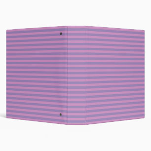 Purple Pink Stripes Seamless Pattern 3 Ring Binder