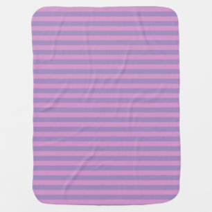 Purple Pink Stripes Seamless Pattern Baby Blanket