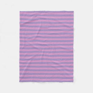 Purple Pink Stripes Seamless Pattern Fleece Blanket