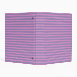 Purple Pink Stripes Seamless Pattern Mini Binder