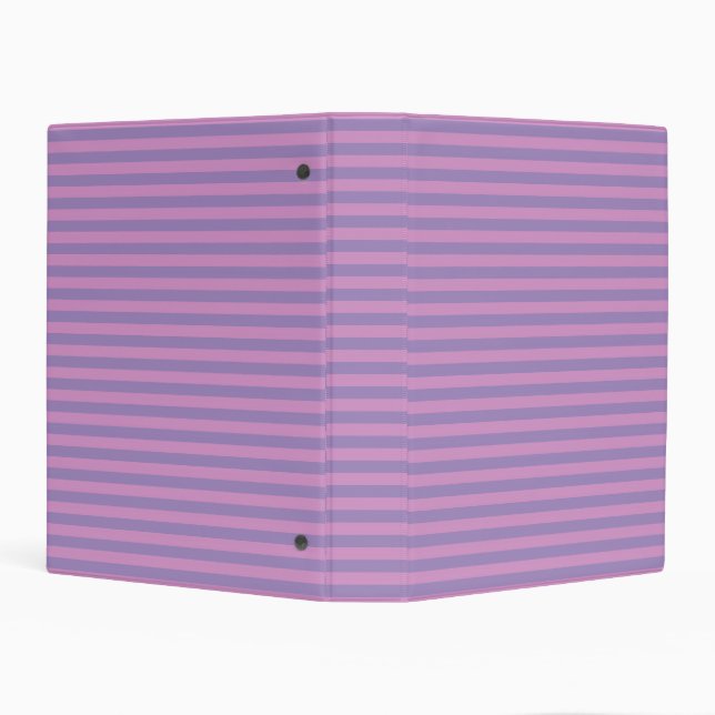 Purple Pink Stripes Seamless Pattern Mini Binder (Background)