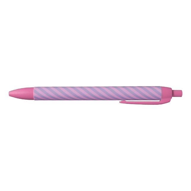 Purple Pink Stripes Seamless Pattern Pen (Bottom)