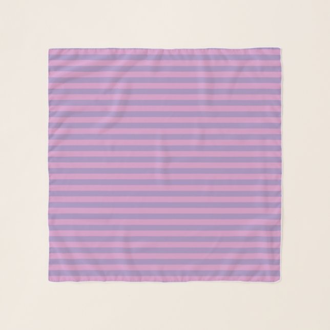 Purple Pink Stripes Seamless Pattern Scarf (Front)