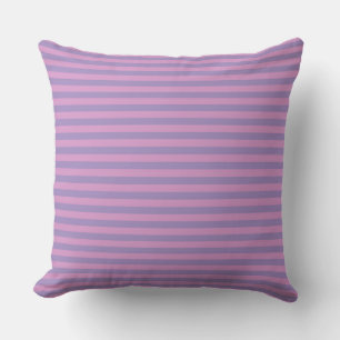 Purple Pink Stripes Seamless Pattern Throw Pillow