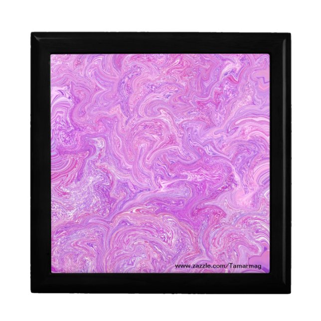 Purple & Pink Swirl Keepsake Box (Front)
