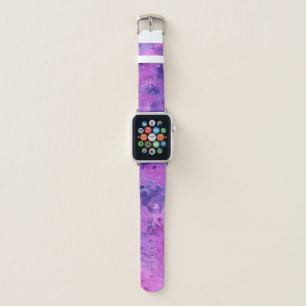 Purple Pink Swirls Design Apple Watch Band