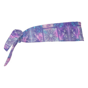 Purple Pink Tie Headband