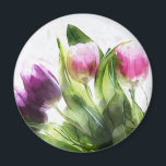 Purple & Pink Tulips Magnet<br><div class="desc">Purple & Pink Tulips Magnet</div>