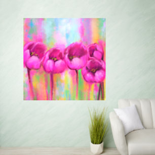Purple Pink Tulips Wall Decal