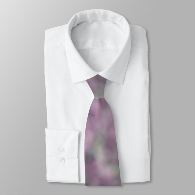 Purple Pink Unique Cool Chic Tie (Tied)