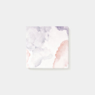 Purple Pink Watercolor Post It Notes