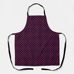 Purple Pink Weave Pattern Apron