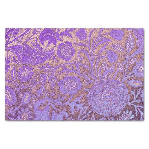 PurplepinkWiiliam Morris revamped art nouveau p Tissue Paper