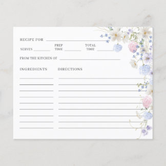 Purple Pink Wildflower Bridal Shower Recipe