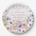 Purple Pink Wildflower Butterflies Baby in Bloom