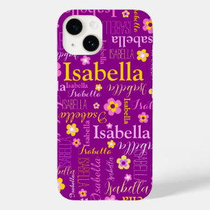 Purple pink yellow girls Miranda name  Case-Mate iPhone 14 Case