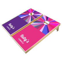Purple & Pinks Cornhole Set - Personalize