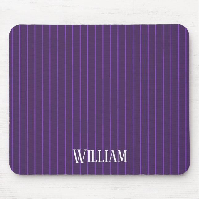 Purple pinstripes mouse pad (Front)
