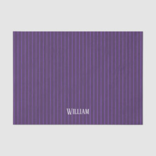 Purple pinstripes tissue paper