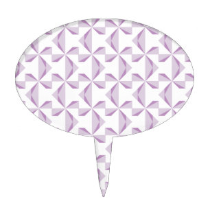 Purple Pinwheels Cake Topper