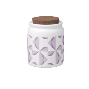 Purple Pinwheels Candy Jar